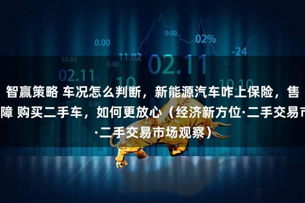 智赢策略 车况怎么判断，新能源汽车咋上保险，售后谁来保障 购买二手车，如何更放心（经济新方位·二手交易市场观察）