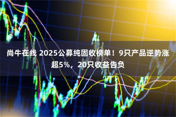 尚牛在线 2025公募纯固收榜单！9只产品逆势涨超5%，20只收益告负